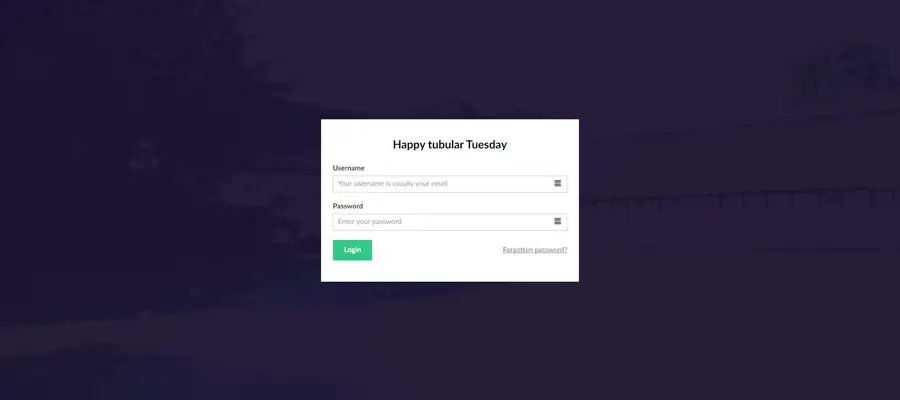 Loginsiden har fået nyt udseende