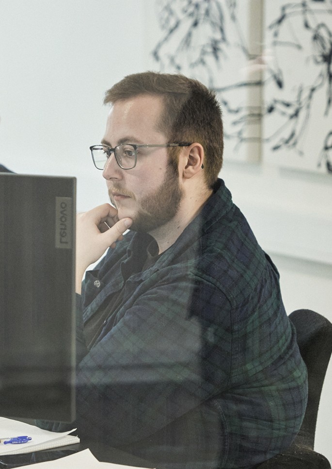 David Osbeck, webudvikler i Ørskovgruppen